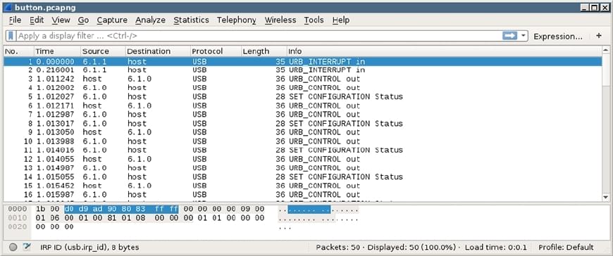 Wireshark USB